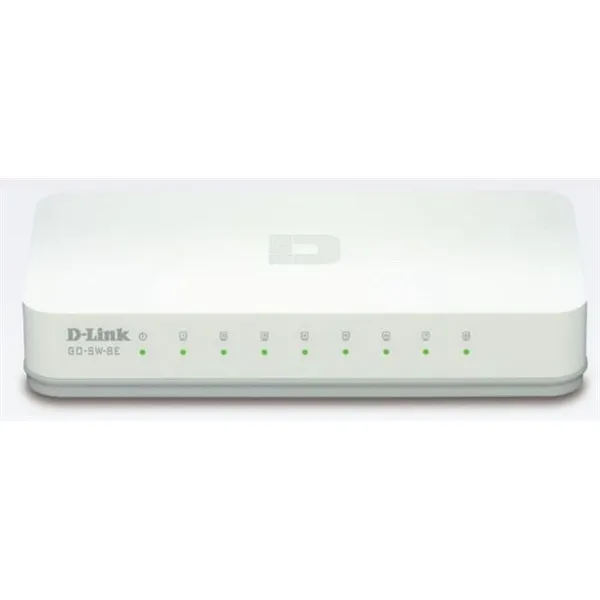 D-LINK Switch 8x100Mbps Műanyagházas Asztali, GO-SW-8E/E