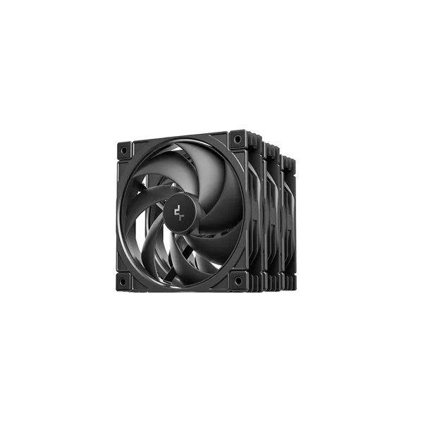 DEEPCOOL Rendszerhűtő Ventilátor FD12 V2 3IN1, 12cm, fekete (3db/csomag)