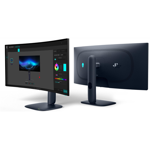 DELL Alienware Ívelt Monitor 34,02" AW3425DW QD OLED 3440x1440, 240Hz, 21:9, 1,5m:1, 250cd, 0,03ms, DP, HDMI, USB-C - Image 3