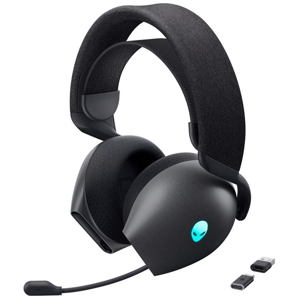 DELL Alienware Tri-Mode Wireless Gaming fejhallgató  AW725H - Dark Side of the Moon - Image 1