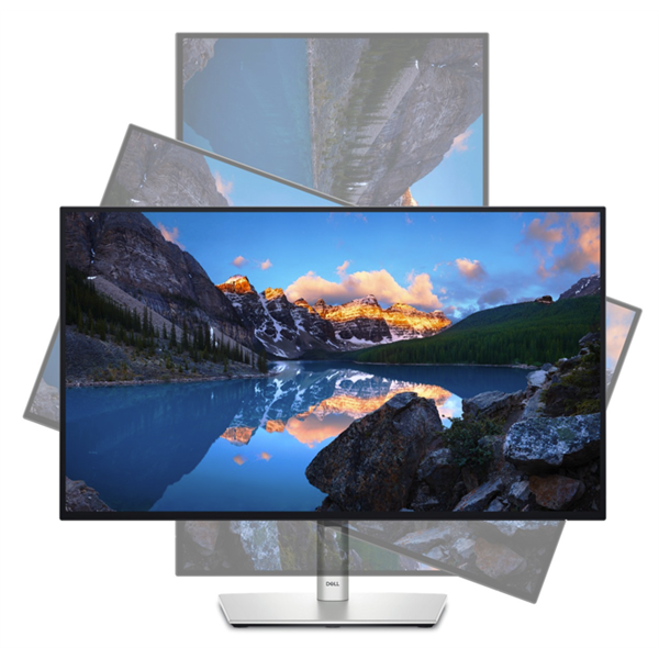 DELL LCD Monitor 27" U2724D LED Edgelight 2560x1440, 120Hz, 2000:1, 350cd, 5ms, DP HDMI 2x USB-C, Thunderbolt, Ezüst - Image 3