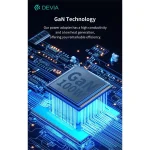 Devia Extreme Speed Series 100W GaN PD hálózati gyorstöltő adapter USB+3xType-C - fehér - Image 8