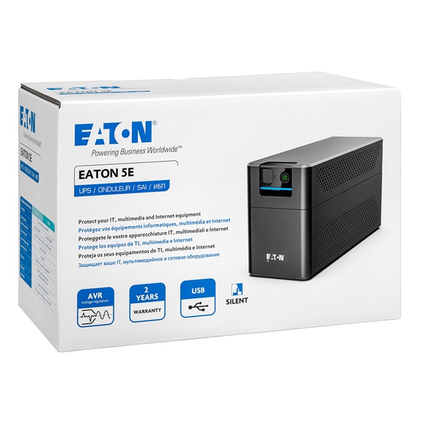 EATON UPS 5E900UD, 5e Gen2, USB DIN, 900VA/480W, Input: Schuko, Output: 2xDIN, Line-interaktív szünetmentes, AVR, torony - Image 4