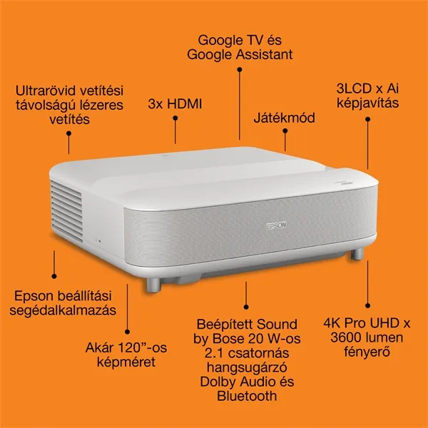 Epson EH-LS670W 3LCD / 3600Lumen / 4K PRO-UHD projektor - Image 4