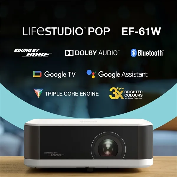 Epson EF-61W 3LCD / 700Lumen / Full HD lézer okos projektor - Image 3