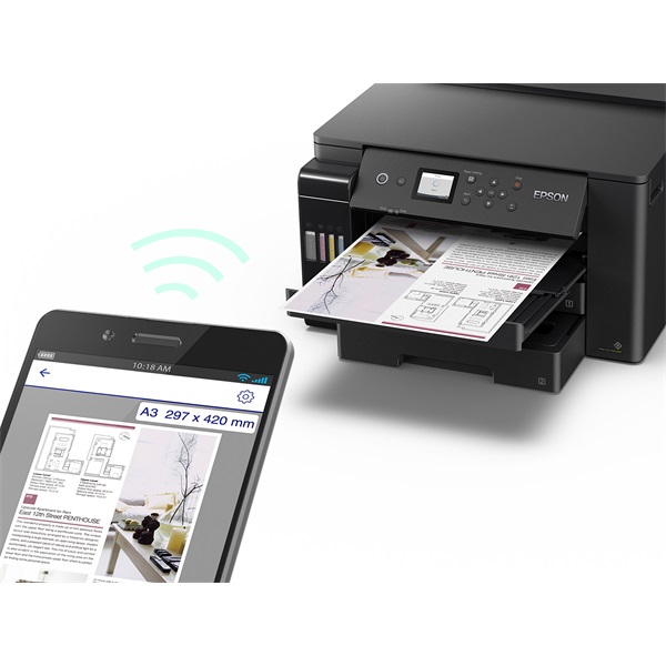 EPSON Tintasugaras nyomtató - EcoTank L11160 (A3+, színes, 4800x1200 DPI, 32 lap/perc, USB/LAN/Wifi) - Image 4