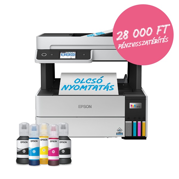 EPSON Tintasugaras nyomtató - EcoTank L6460 (A4, MFP, színes,4800x1200 DPI,37 lap/perc, duplex, ADF, USB/LAN/Wifi)