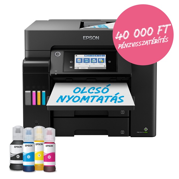 EPSON Tintasugaras nyomtató - EcoTank L6570 (A4, MFP, színes, 4800x2400 DPI, 32 lap/perc, USB/LAN/Wifi)