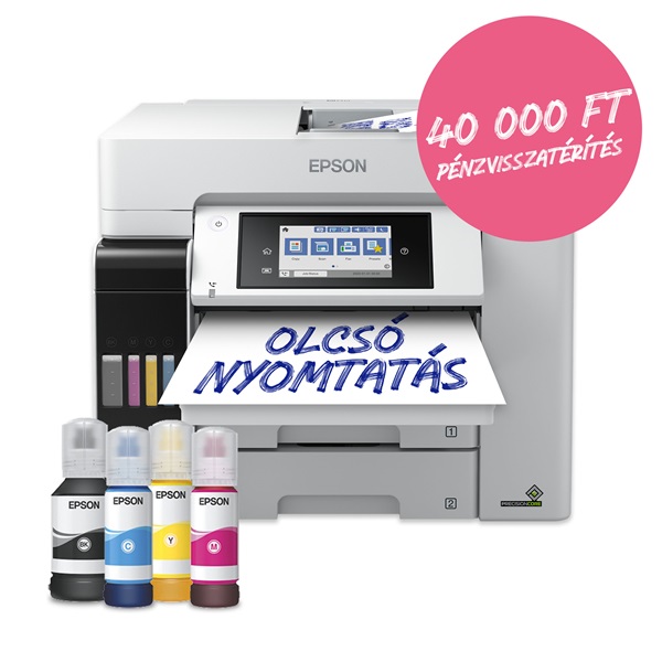 EPSON Tintasugaras nyomtató - EcoTank L6580 (A4, MFP, színes, 4800x2400 DPI, 32 lap/perc, USB/LAN/Wifi) - Image 1
