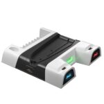 FROGGIEX PS5/PS5 Slim Kiegészítő Ventilátoros állvány + Headset tartó Fehér, FX-P5-C4-W - Image 2