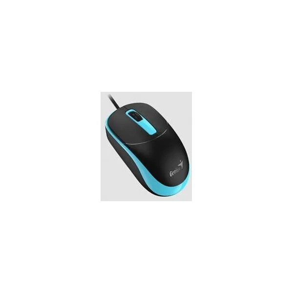 GENIUS Vezetékes egér optikai DX-123, USB, 1000dpi, Fekete/Kék