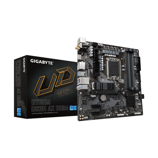 GIGABYTE Alaplap S1700 B760M DS3H AX DDR4 INTEL B760, mATX