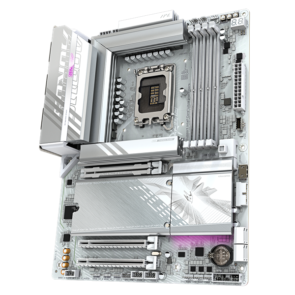 GIGABYTE Alaplap S1851 B860 AORUS ELITE WIFI7 ICE INTEL B860, ATX - Image 1