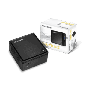 GIGABYTE PC BRIX, Intel Celeron J3455 2.3 GHz, HDMI, DSUB, LAN, WIFI, Bluetooth, 2,5" HDD hely, 4xUSB 3.0