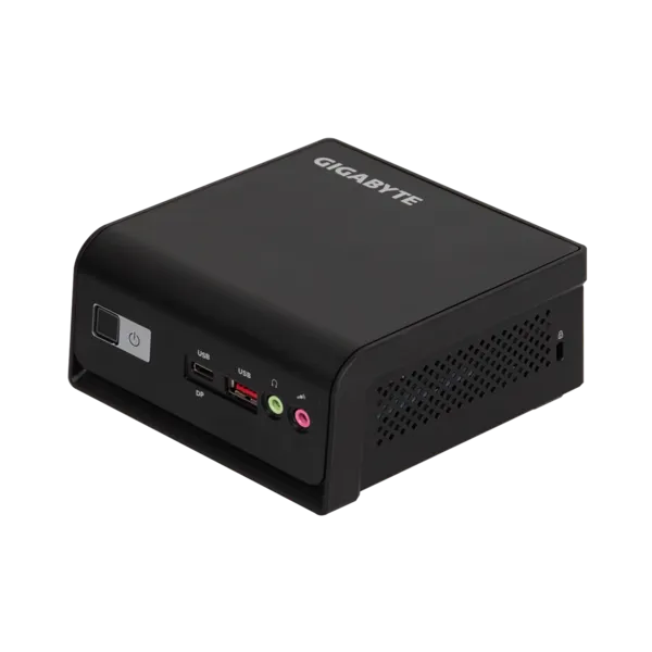 GIGABYTE PC BRIX, Intel N-series N250 3.8GHz, HDMI, 2xDisplayport, LAN, WIFI, BT, 2.5" HDD hely, 3xUSB