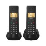 GIGASET DECT telefon, PURE 200 Duo, fekete - Image 2