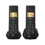GIGASET DECT telefon, PURE 200 Duo, fekete - Image 3