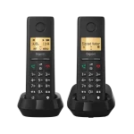GIGASET DECT telefon, PURE 200 Duo, fekete - Image 4