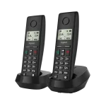 GIGASET DECT telefon, PURE 200 Duo, fekete - Image 6