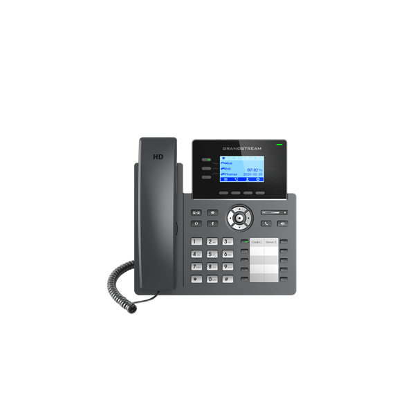 GRANDSTREAM IP Telefon 3 vonalas Carrier-Grade, HD LCD kilejző POE, GRP2604P - Image 1