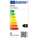 HAMA 176644, OKOS WIFI LED IZZÓ, MATTER, E27, GLOBE, RGBW FILAMENT, 4,9W - Image 3