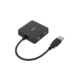 Hama USB2.0 Buspowered 1:4 V2 Hub Black - Image 3