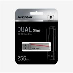 HIKSEMI Pendrive 64GB E307C U3 "Dual Slim" USB 3.2/Type-C, Szürke (HIKVISION) - Image 2