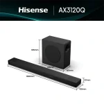 HISENSE AX3120Q Hangprojektor 3.1.2 CH 440W DTS:X Dolby Atmos, 440W, Fekete - Image 2