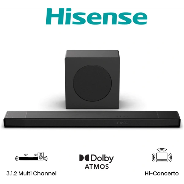 HISENSE AX3120Q Hangprojektor 3.1.2 CH 440W DTS:X Dolby Atmos, 440W, Fekete - Image 3