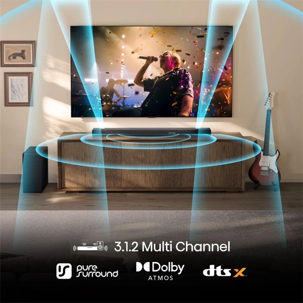 HISENSE AX3120Q Hangprojektor 3.1.2 CH 440W DTS:X Dolby Atmos, 440W, Fekete - Image 4