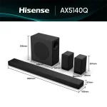 HISENSE AX5140Q Házimozi szett 5.1.4CH DTS/Dolby Atmos, 600W, Fekete - Image 3