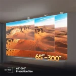 HISENSE C3 Mini Laser Projektor, 4K Ultra HD 3840x2160, 16:9, 65"-300" 2000lm, Fekete - Image 4