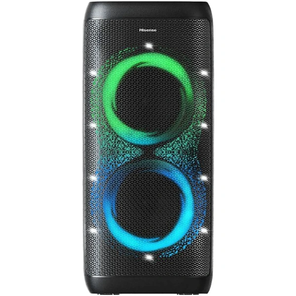 HISENSE Party Thunder Bluetooth Hangszóró, 6 hangszóró, 620W, Fekete