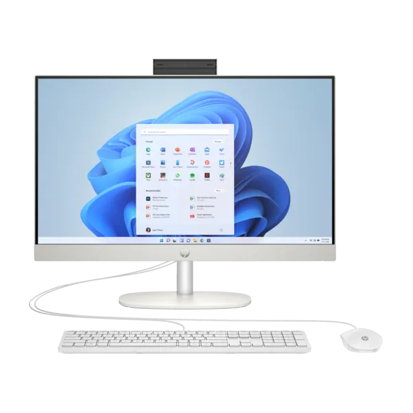 HP AIO 24-cr0008nn 23.8" FHD AG IPS, Core i3-N300 2.4GHz, 8GB, 512GB SSD, Win 11, fehér