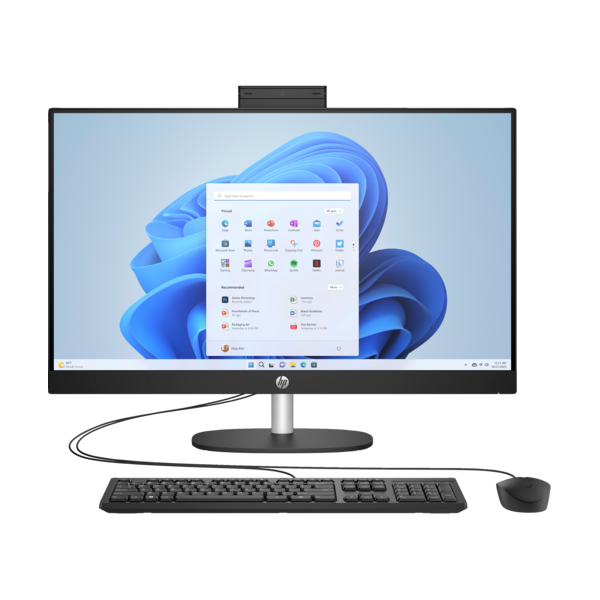HP AIO 27-cr0010nn 27" FHD AG IPS 300d, Core i3-N300 2.4GHz, 8GB, 512GB SSD, fekete - Image 1