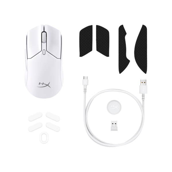 HP HYPERX vezeték nélküli gaming egér Pulsefire Haste 2 Mini - fehér - Image 3
