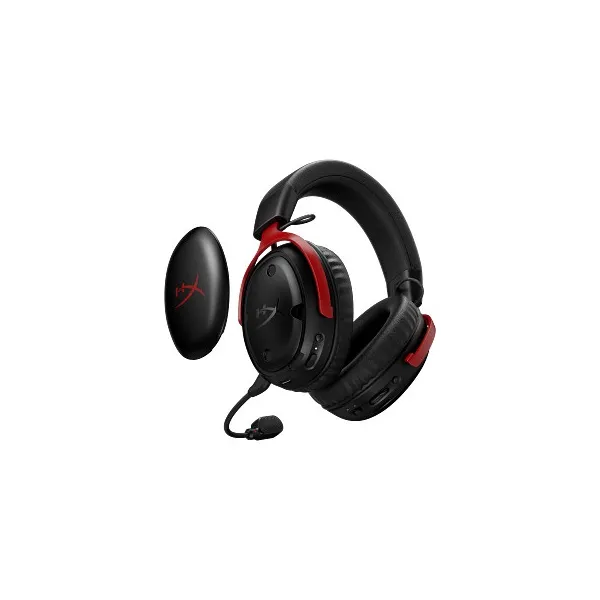 HyperX Fejhallgató - Cloud III S Wireless (Vezeték nélküli, USB, fekete/piros) - Image 4