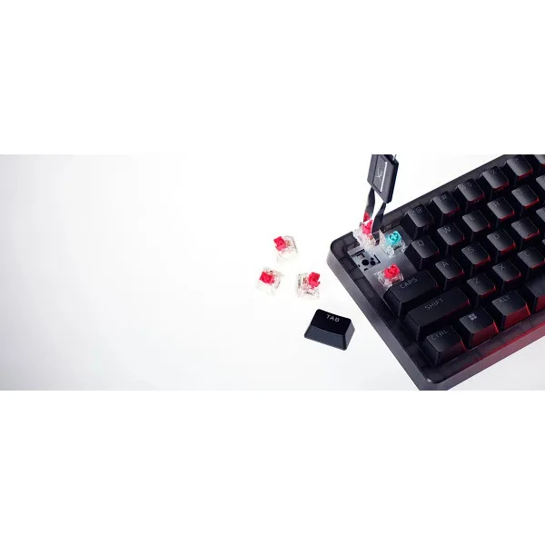 HP HYPERX vezetékes mechanikus gaming billentyűzet Origins 2 65 RGB - brit lokalizáció - Image 2