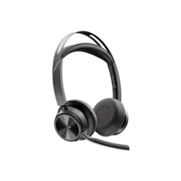 HP POLY fejhallgató Voyager Focus 2 USB-C-C+USB-C/A Adapter Microsoft Teams-tanúsítvánnyal