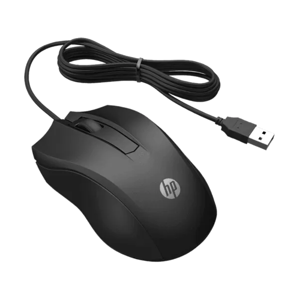 HP vezetékes egér 100 - fekete