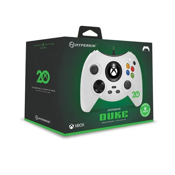 Hyperkin M02668-ANWH Duke Xbox Series|One/Windows 11|10 20.Évf. Xbox liszenszelt vezetékes fehér kontroller - Image 2
