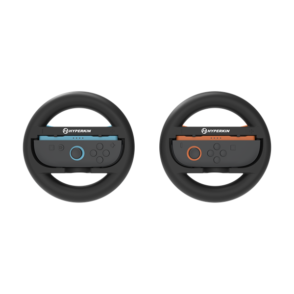 HYPERKIN Nintendo Switch 2 kormány kiegészítő csomag Joy-Con kontrollerhez, Fekete (2-PACK)