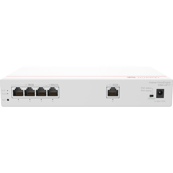 Huawei eKit Engine Gateway 1x1000Mbps (WAN) + 4x1000Mbps (50W POE+ LAN), Asztali - S380-L4P1T - Image 4