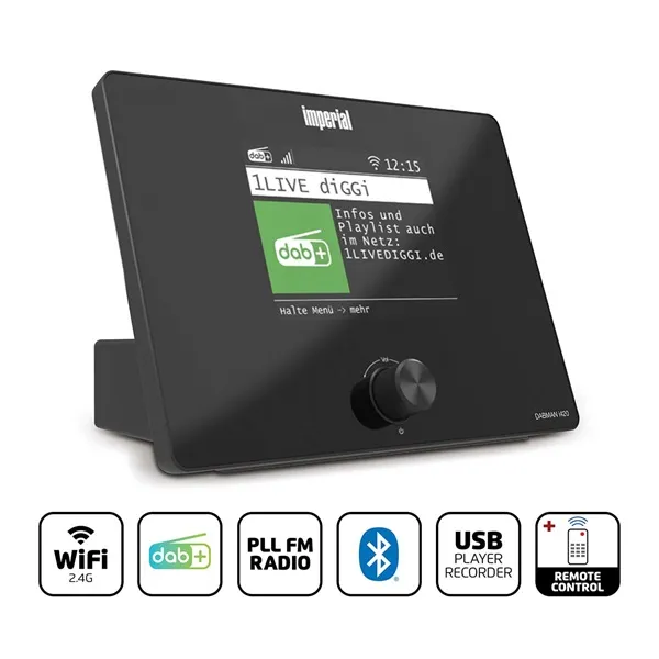 Imperial_DABMANI420BK_kompakt_hibrid_radio_internet_DAB_FM_Hi-Fi_tuner_Bluetooth-szal-i1916004.webp Imperial DABMANI420BK kompakt hibrid rádió (internet, DAB+, FM Hi-Fi tuner) Bluetooth®-szal - Image 1