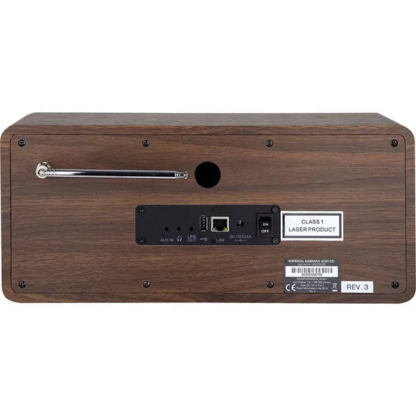 Imperial multifunkciós HIFI, rádió DAB+ / FM / Internet / Bluetooth, CD-lejátszó, USB lejátszó, fahatású kivitelben - Image 3