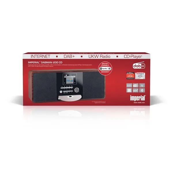 Imperial multifunkciós HIFI, rádió DAB+ / FM / Internet / Bluetooth, CD-lejátszó, USB lejátszó, fahatású kivitelben - Image 9