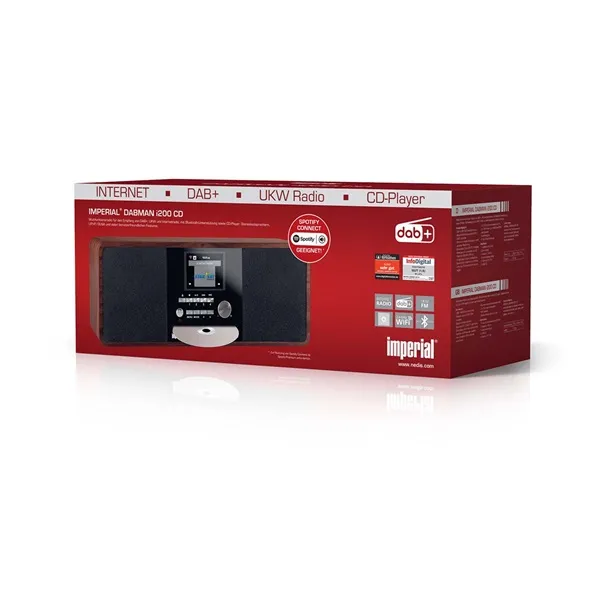 Imperial multifunkciós HIFI, rádió DAB+ / FM / Internet / Bluetooth, CD-lejátszó, USB lejátszó, fahatású kivitelben - Image 10