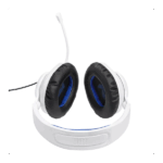 JBL Quantum 100P Console (Vezetékes, gaming fejhallgató levehető mikrofonnal), Fehér/Kék - Image 7
