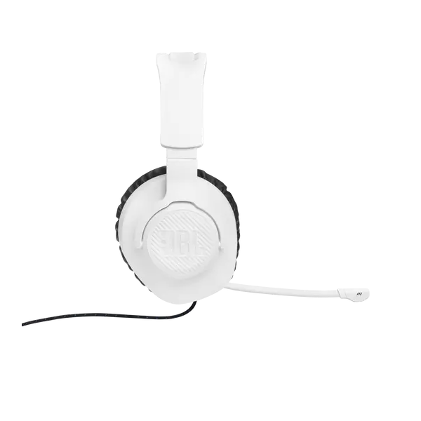JBL Quantum 100P Console (Vezetékes, gaming fejhallgató levehető mikrofonnal), Fehér/Kék - Image 5