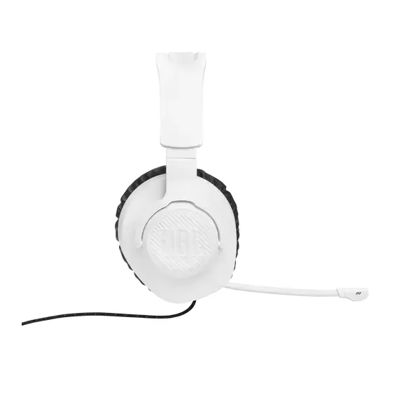 JBL Quantum 100P Console (Vezetékes, gaming fejhallgató levehető mikrofonnal), Fehér/Kék - Image 5
